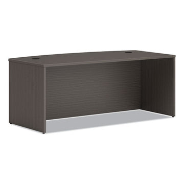HON® Mod Bow Front Desk, 72" X 36" X 29", Transparent Slate freeshipping - TVN Wholesale